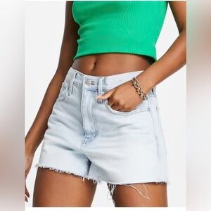 NEW Madewell Relaxed Fit White Denim Shorts, size 29